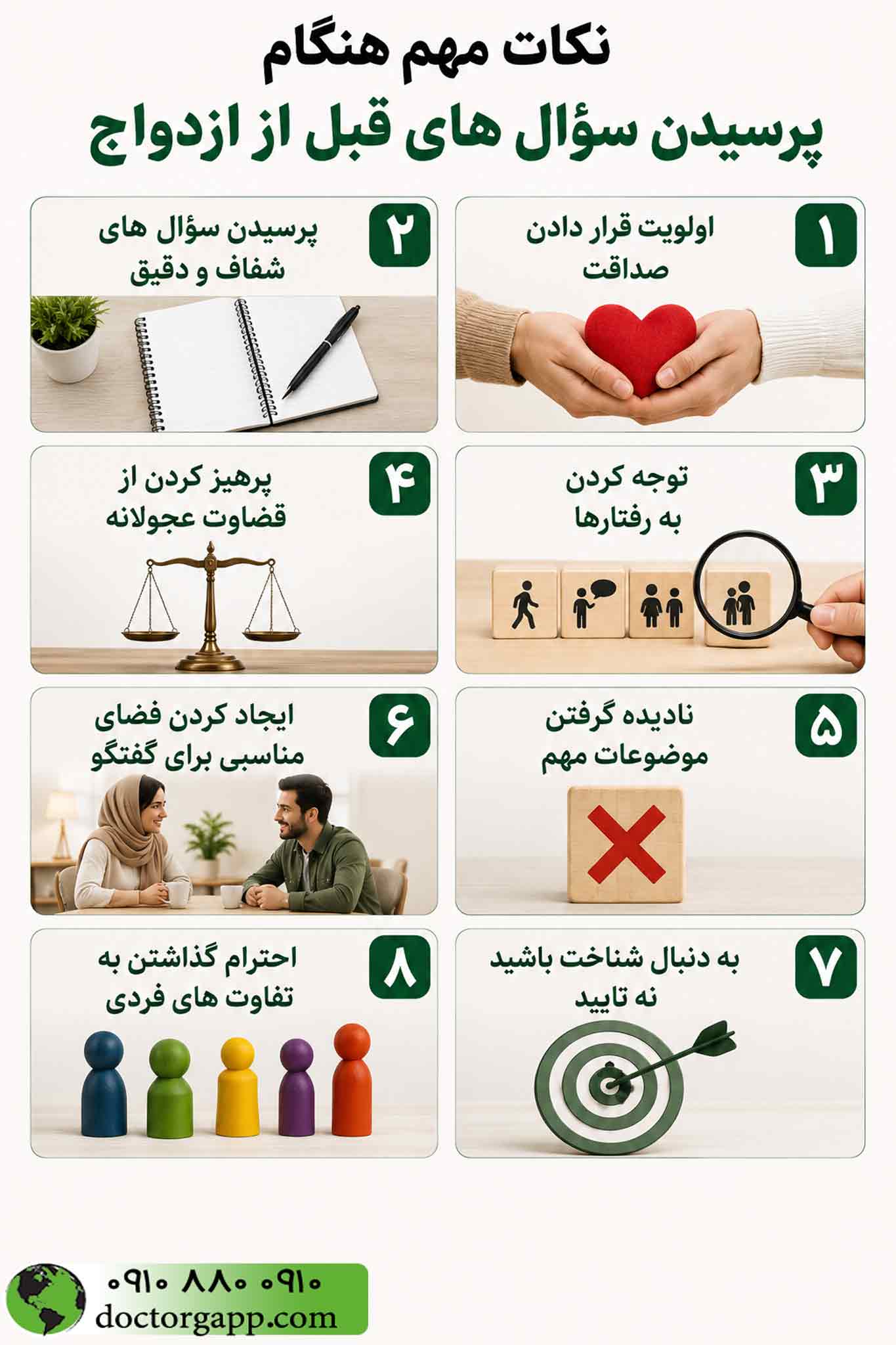 نکات مهم هنگام پرسیدن سؤال های قبل از ازدواج 